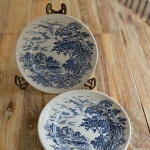 Enoch Wedgwood Countryside Plates, Set of Three